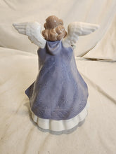 Vintage Lladro Retired 1989 Navidad Cantante Blue Angel Porcelain Tree Topper