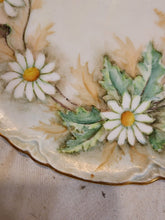 Antique Bavaria Artist Signed ZBE Daisies Hand Painted Flowers Porcelain Plate