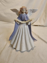 Vintage Lladro Retired 1989 Navidad Cantante Blue Angel Porcelain Tree Topper