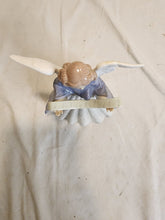 Vintage Lladro Retired 1989 Navidad Cantante Blue Angel Porcelain Tree Topper