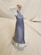 Vintage Lladro Retired 1989 Navidad Cantante Blue Angel Porcelain Tree Topper