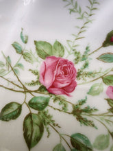 Vtg Old Nuremberg Bavaria Germany White Porcelain Hand Painted Flowers Leaf Dish