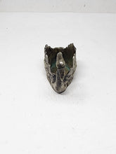 Antique Handmade 800 Art Silver Textured Figural Swan Ring Trinket Dish