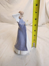 Vintage Lladro Retired 1989 Navidad Cantante Blue Angel Porcelain Tree Topper