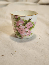 Atq Sutherland English Bone China Hand Painted Pink Flowers Small Demitasse Cup