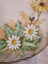 Antique Bavaria Artist Signed ZBE Daisies Hand Painted Flowers Porcelain Plate