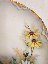 Antique Bavaria Artist Signed ZBE Daisies Hand Painted Flowers Porcelain Plate