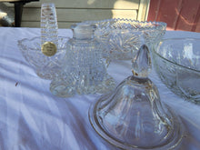 Vintage Lot Clear Cut Lead Crystal Kitchenware Dishes Princess House Anna Hütte