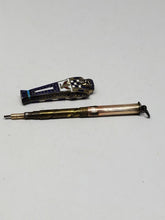 Antique Sterling Enamel Mummy Sarcophagus Propelling Mechanical Pencil Charm