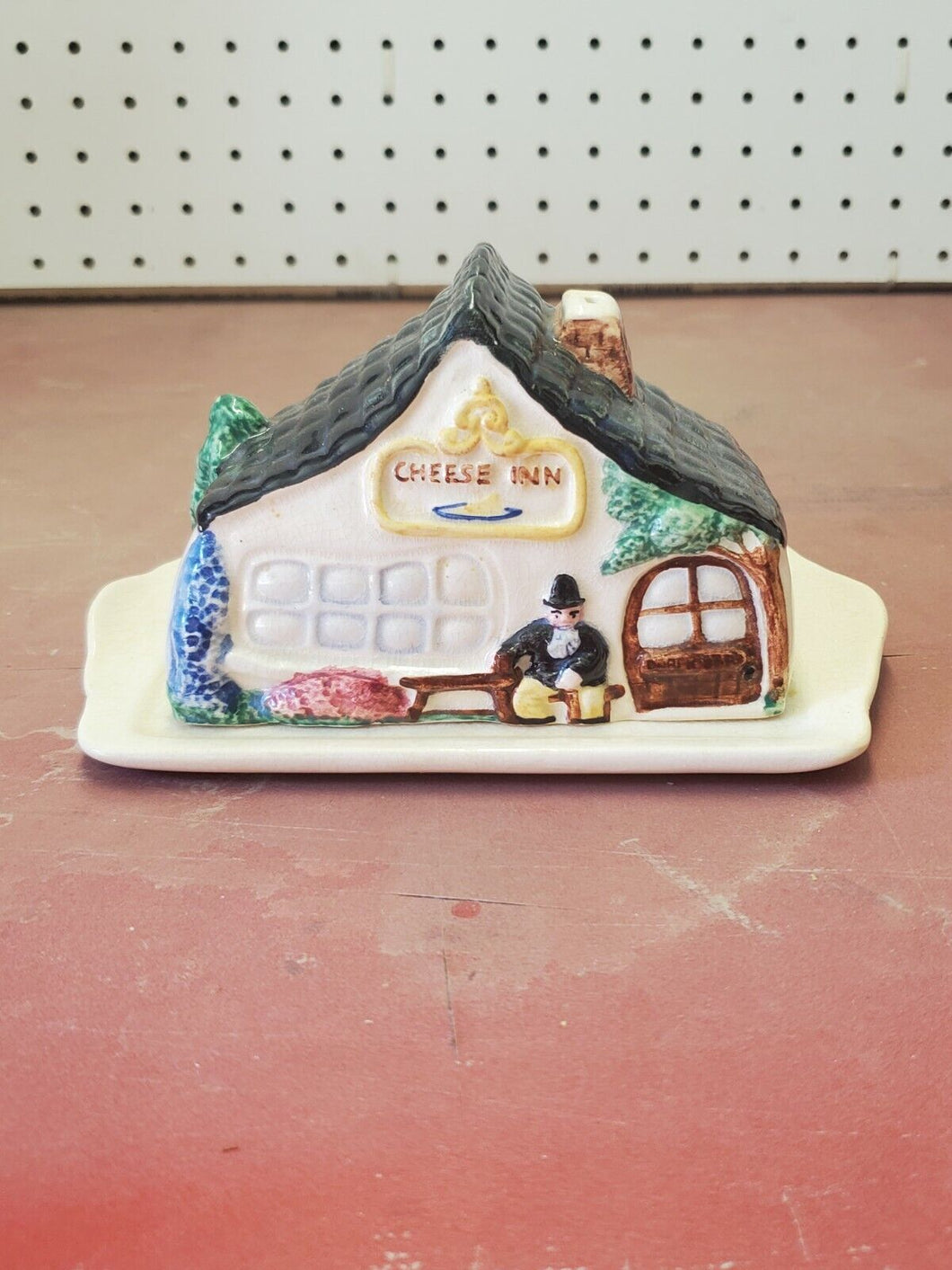 Victorian Cheese Keeper Hand Painted