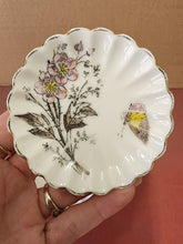 Antique P.H. Leonard Limoges France Scalloped Hand Painted Flowers Butter Pats