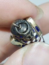 Antique Sterling Enamel Mummy Sarcophagus Propelling Mechanical Pencil Charm