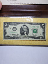 Vtg Franklin Mint $2 Bill First Day Issue Philadelphia COA Sealed Uncirculated