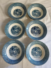 Vintage Set of 12 Currier & Ives "The Old Farm Gate" By Royal Soup Bowls