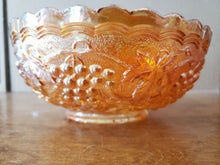 Vintage Imperial Marigold Orange Carnival Glass Bowl