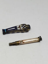 Antique Sterling Enamel Mummy Sarcophagus Propelling Mechanical Pencil Charm