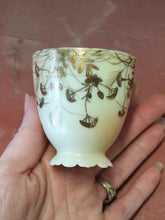 Antique Fine Bone China Hand Painted Gold Flower Design Demitasse Cup