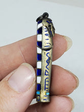 Antique Sterling Enamel Mummy Sarcophagus Propelling Mechanical Pencil Charm