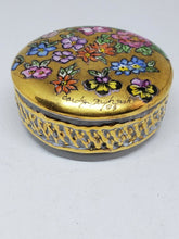 Vintage RomAmerica Romania Fine Porcelain Hand Painted Trinket Box Signed