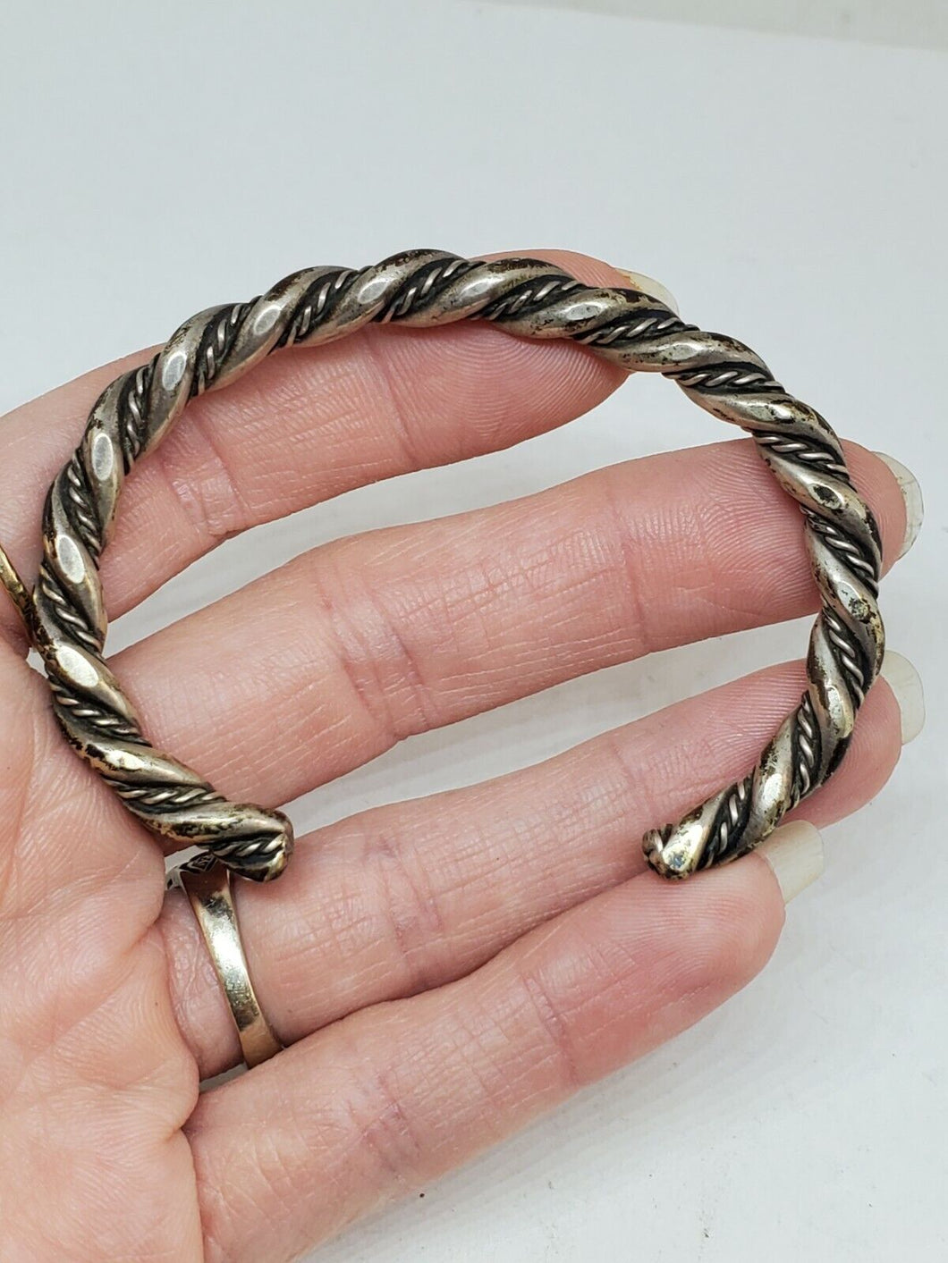 Wide Gold Wire Cuff Bracelet