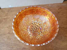 Vintage Imperial Marigold Orange Carnival Glass Bowl